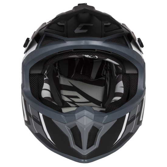 PŘILBA CROSS PRO II CONTRA, CASSIDA (BÍLÁ/ČERNÁ/ČERVENÁ) VEL. L