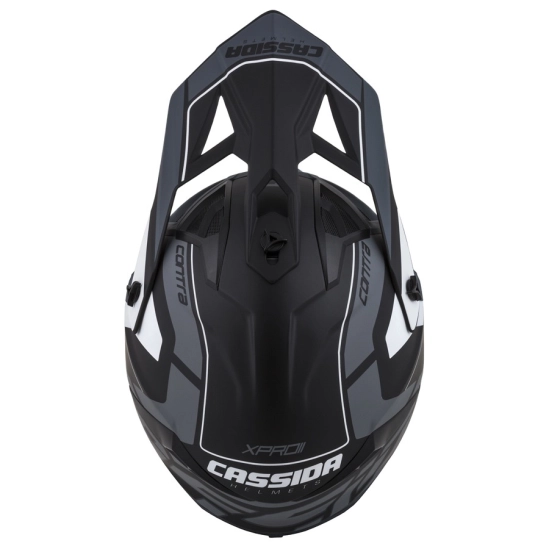 PŘILBA CROSS PRO II CONTRA, CASSIDA (BÍLÁ/ČERNÁ/ČERVENÁ) VEL. L