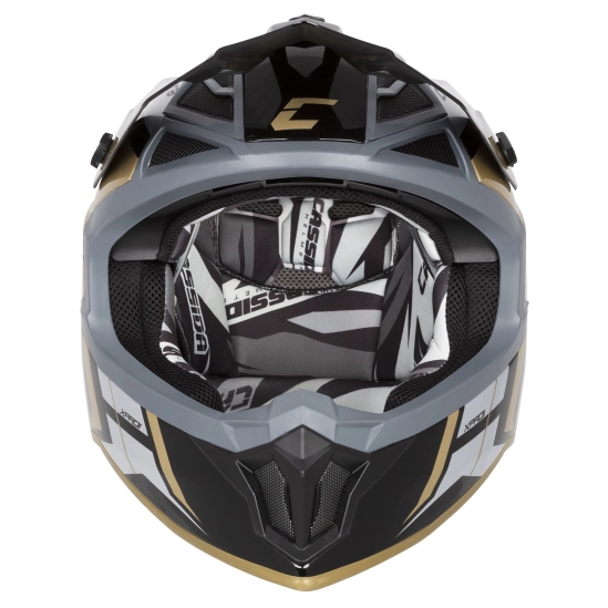HELMA CROSS PRO II Contra, CASSIDA (zlatá perleť/šedá/černá) 