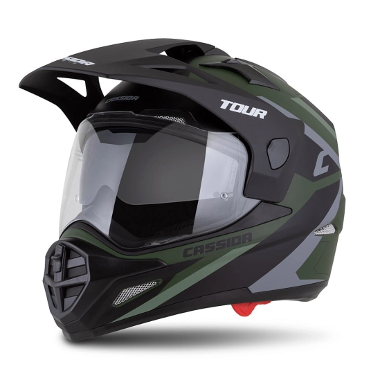 Helma CASSIDA Tour 2.0 X-tra (ZELENÁ MATNÁ/ŠEDÁ/ČERNÁ) VEL. XXL