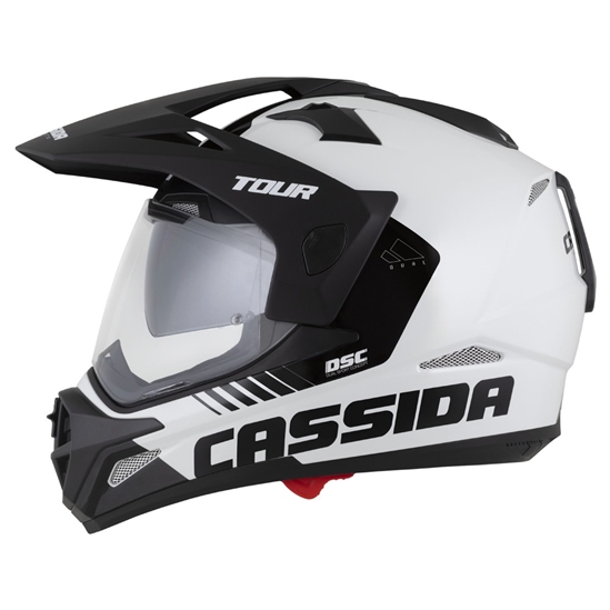 Helma CASSIDA Tour 2.0 X-tra (BÍLÁ/ČERNÁ/ČERNÝ MATNÝ KŠILT)  příprava Pinlock VEL. XXL