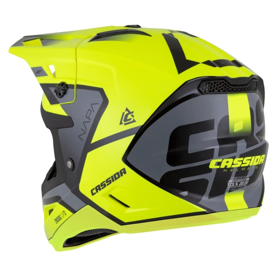 Helma Cassida Cross Cup 2 Napa (žlutá fluo/černá/šedá perleť)