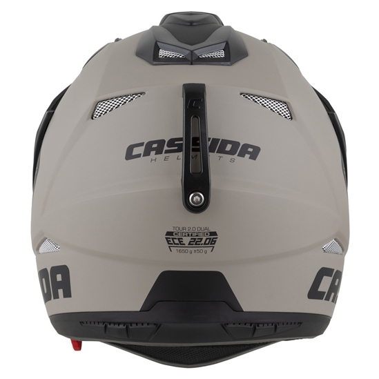 Helma Cassida Tour 2.0 Dual (PÍSKOVÁ/ČERNÁ)  plexi s přípravou pro Pinlock