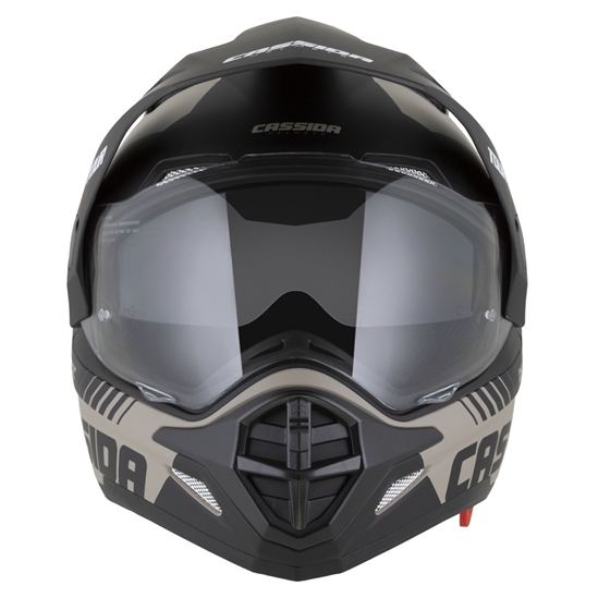Helma Cassida Tour 2.0 Dual (PÍSKOVÁ/ČERNÁ)  plexi s přípravou pro Pinlock