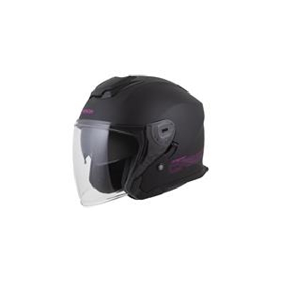 Helma CASSIDA Jet Tech 2.0 Solid (ČERNÁ MATNÁ/RŮŽOVÁ) vel. M
