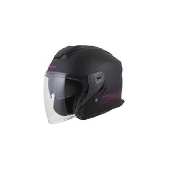 Helma CASSIDA Jet Tech 2.0 Solid (ČERNÁ MATNÁ/RŮŽOVÁ) vel. M