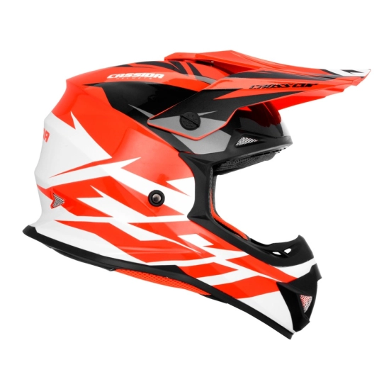 Přilba Cross Cup Two, CASSIDA (oranžová fluo/bílá/černá/šedá)                                                                                                                                                                                             