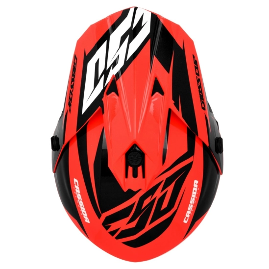 Přilba Cross Cup Two, CASSIDA (oranžová fluo/bílá/černá/šedá)                                                                                                                                                                                             