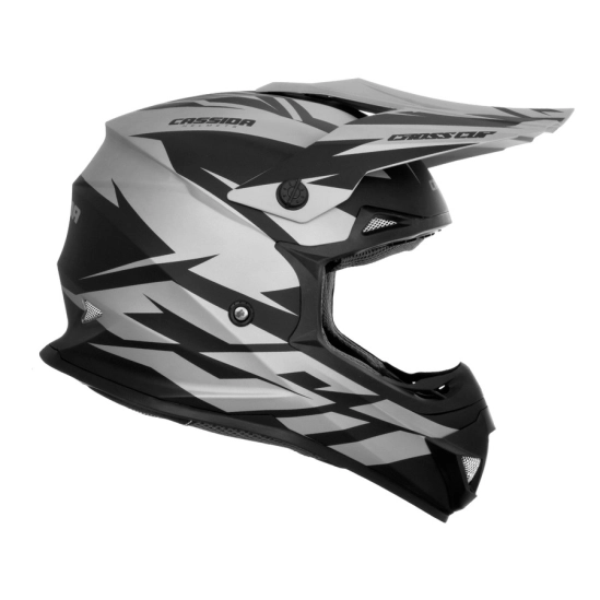 Přilba Cross Cup Two, CASSIDA (šedá matná/černá)                                                                                                                                                                                                          