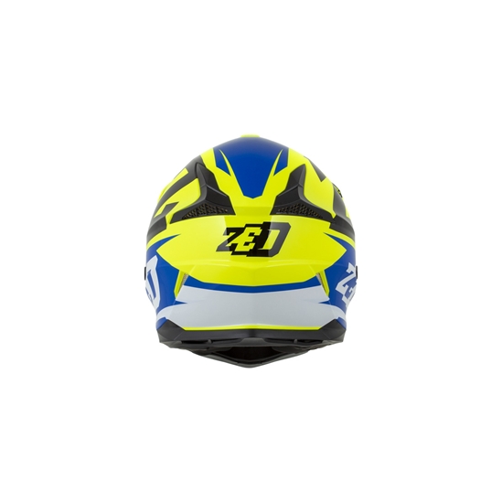 Helma dětská ZED (MODRÁ/ŽLUTÁ FLUO/ČERNÁ/BÍLÁ)
