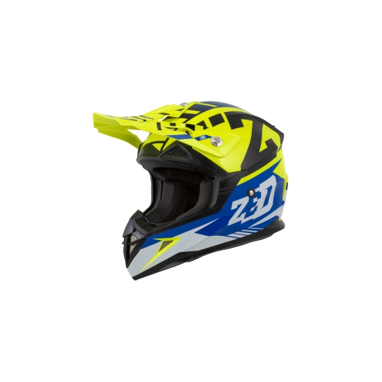 Helma dětská ZED (MODRÁ/ŽLUTÁ FLUO/ČERNÁ/BÍLÁ)