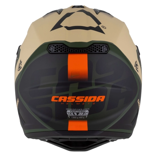 Helma dětská Cross Cup 2 Napa Junior CASSIDA (písková/zelená/oranžová/černá matná) 2026