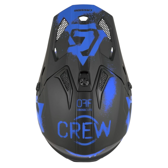 Helma dětská CROSS CUP 2 CREW JUNIOR, CASSIDA (ČERNÁ MATNÁ/MODRÁ) 2026